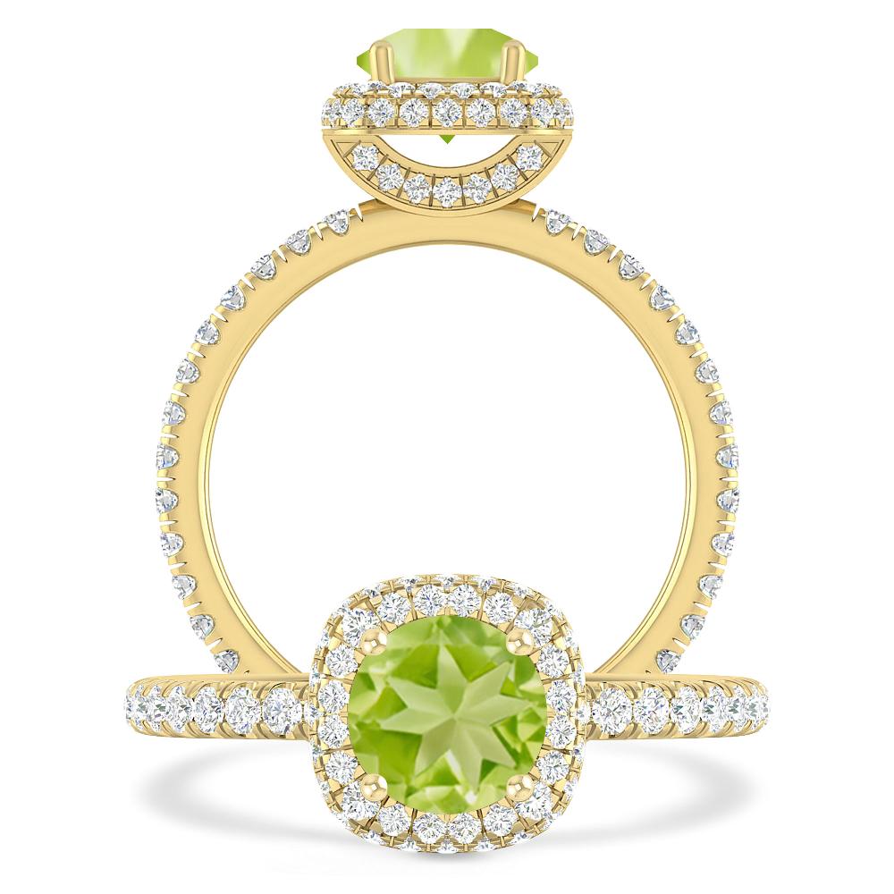 Yellow Gold - Peridot