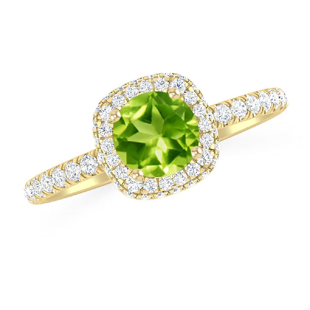 Yellow Gold - Peridot