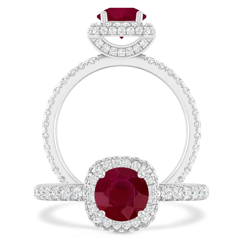 White Gold - Ruby