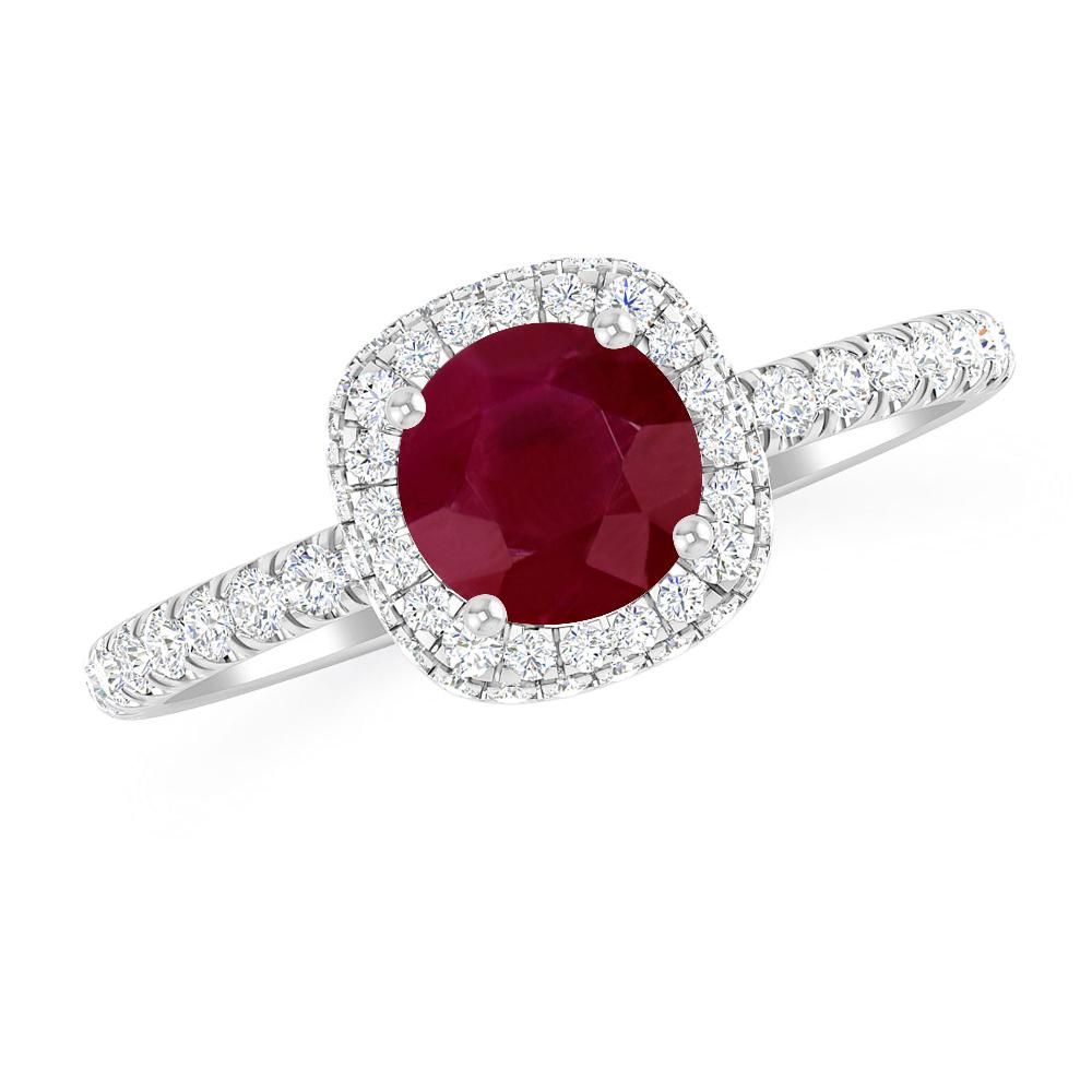 White Gold - Ruby