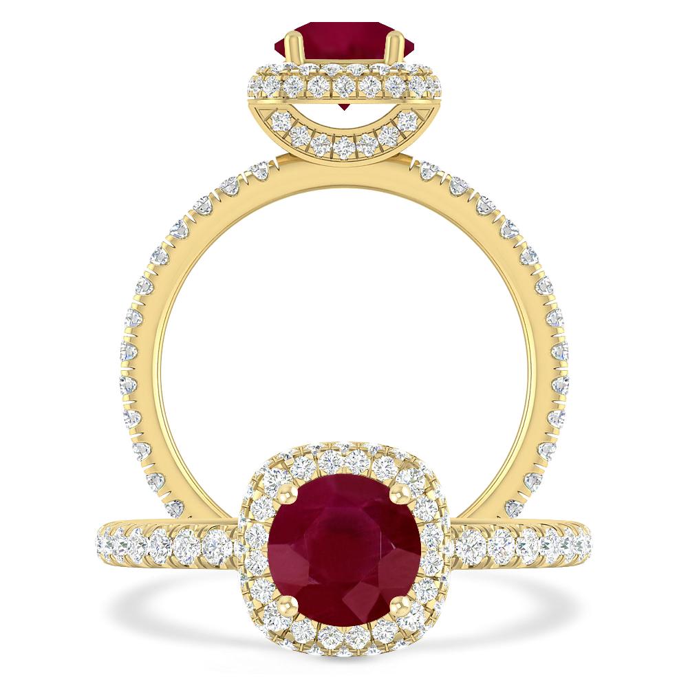 Yellow Gold - Ruby