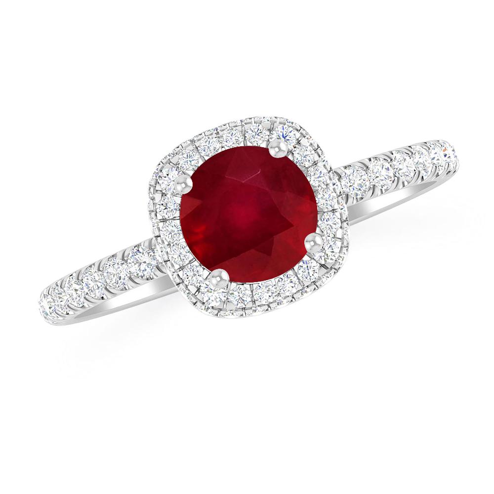 White Gold - Ruby