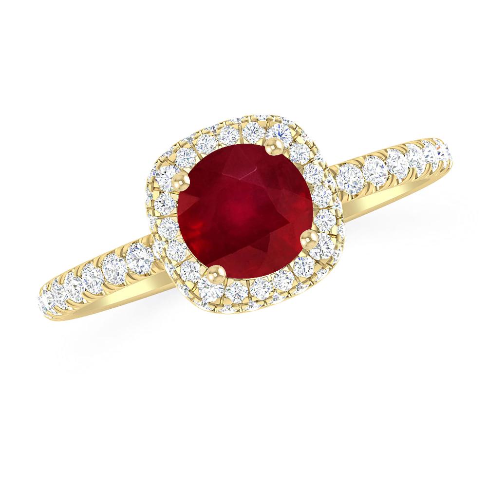 Yellow Gold - Ruby