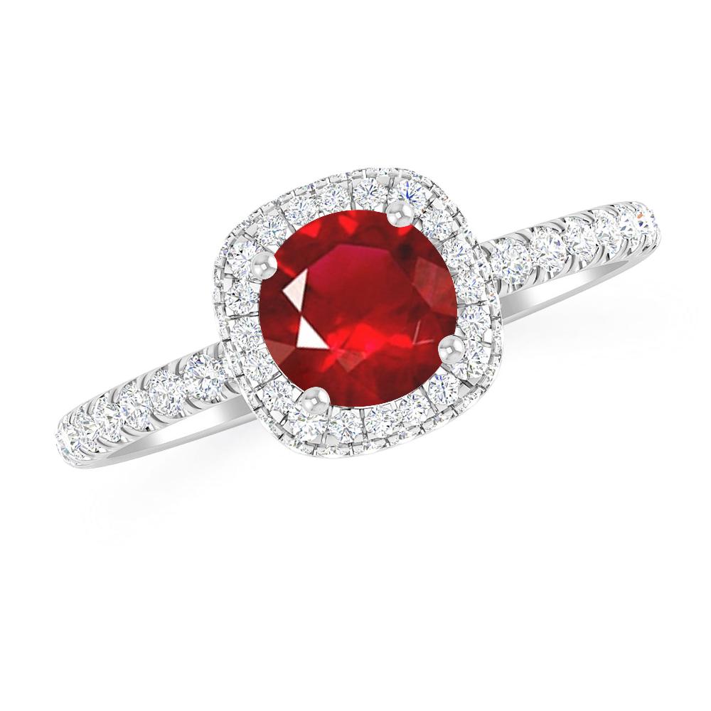 White Gold - Ruby