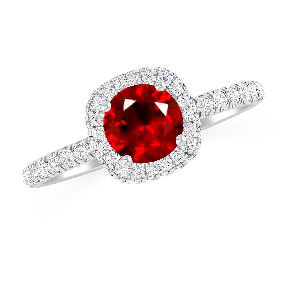 White Gold - Ruby