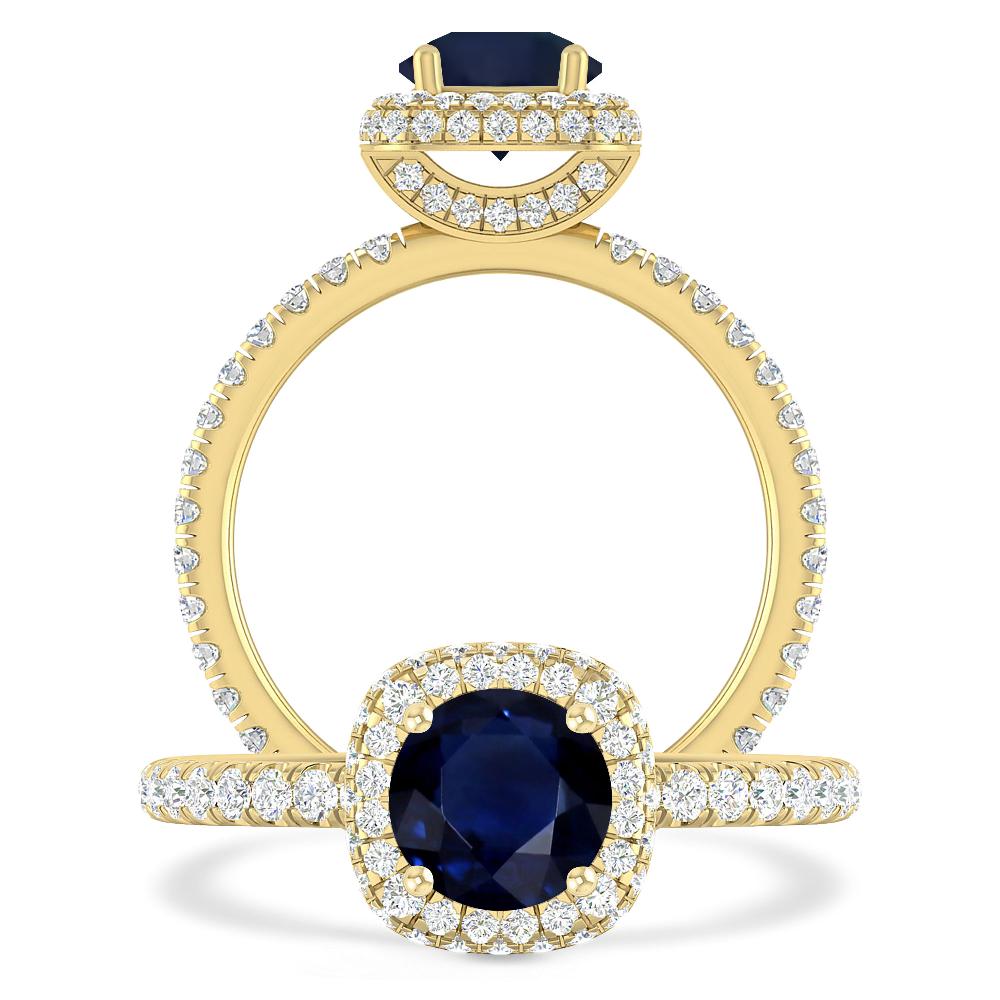 Yellow Gold - Sapphire