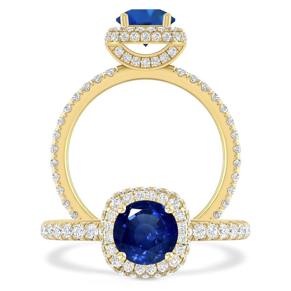 Yellow Gold - Sapphire