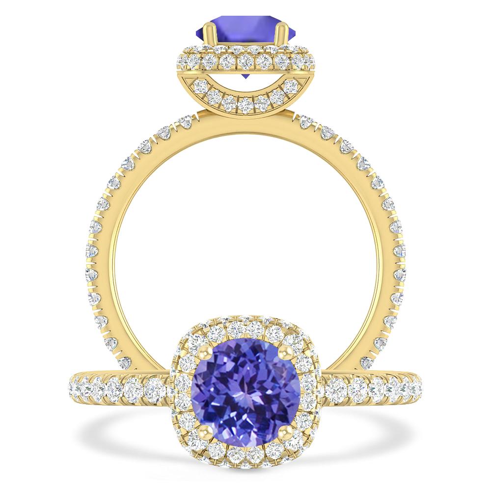 Yellow Gold - Tanzanite