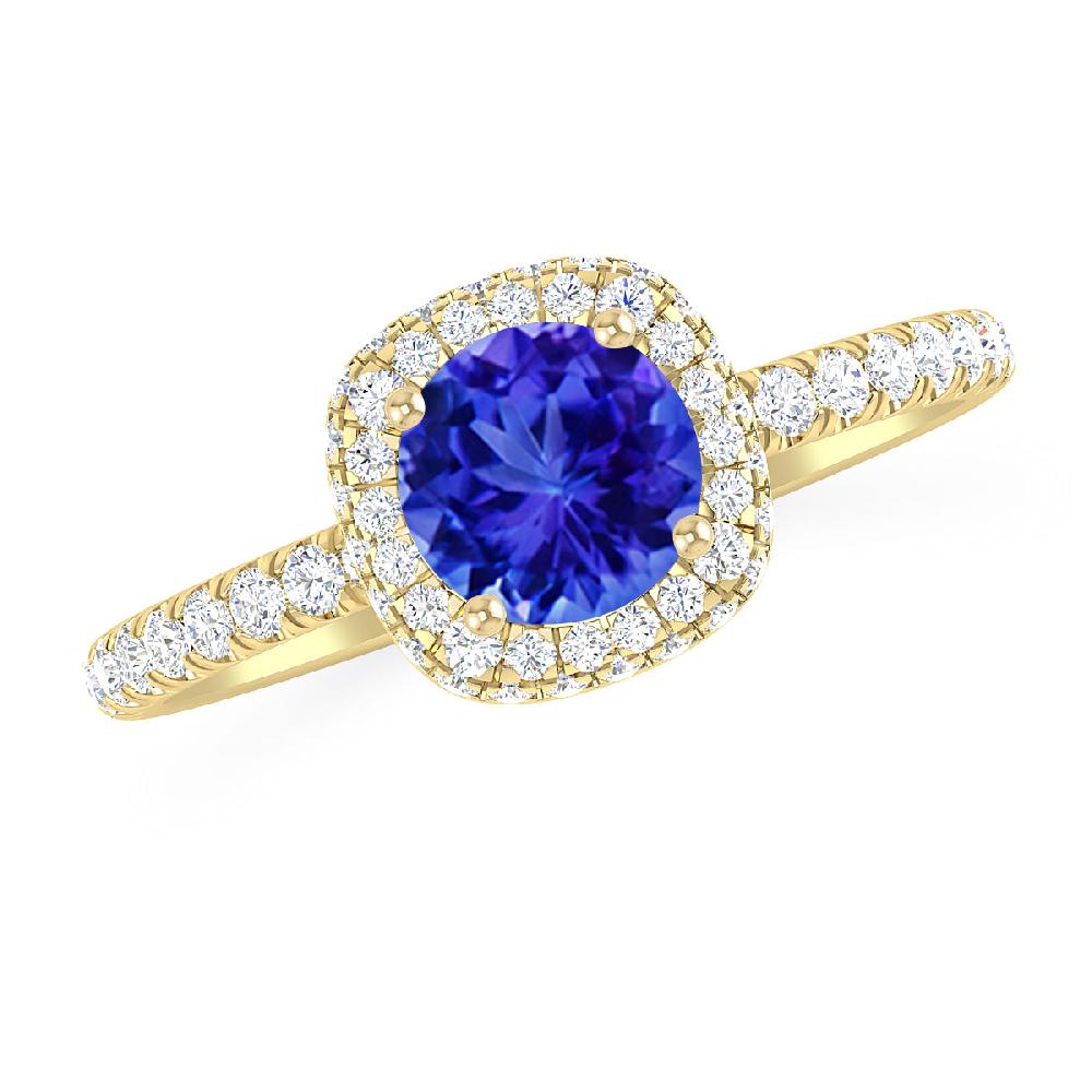 Yellow Gold - Tanzanite