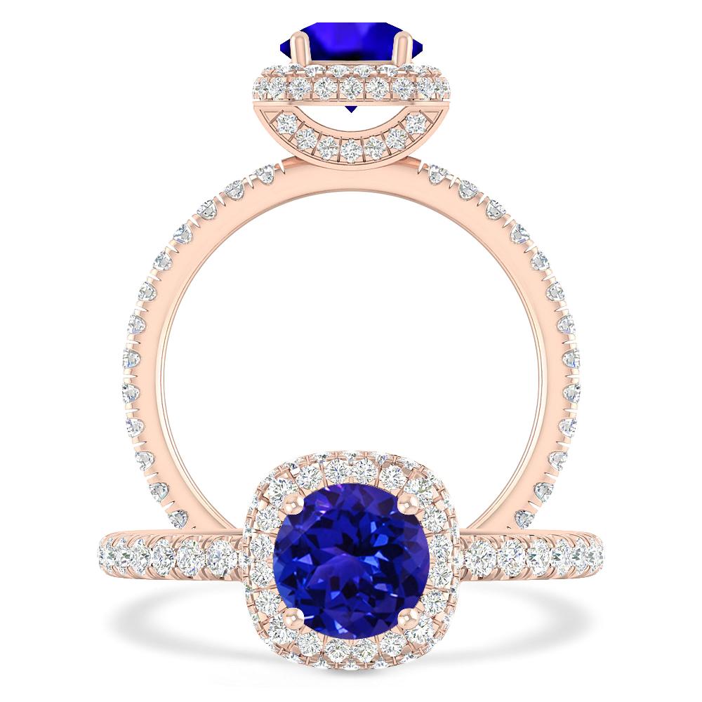 Rose Gold - Tanzanite