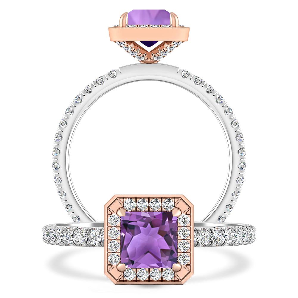 White Gold - Amethyst