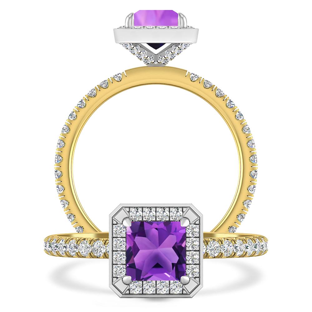 Yellow Gold - Amethyst