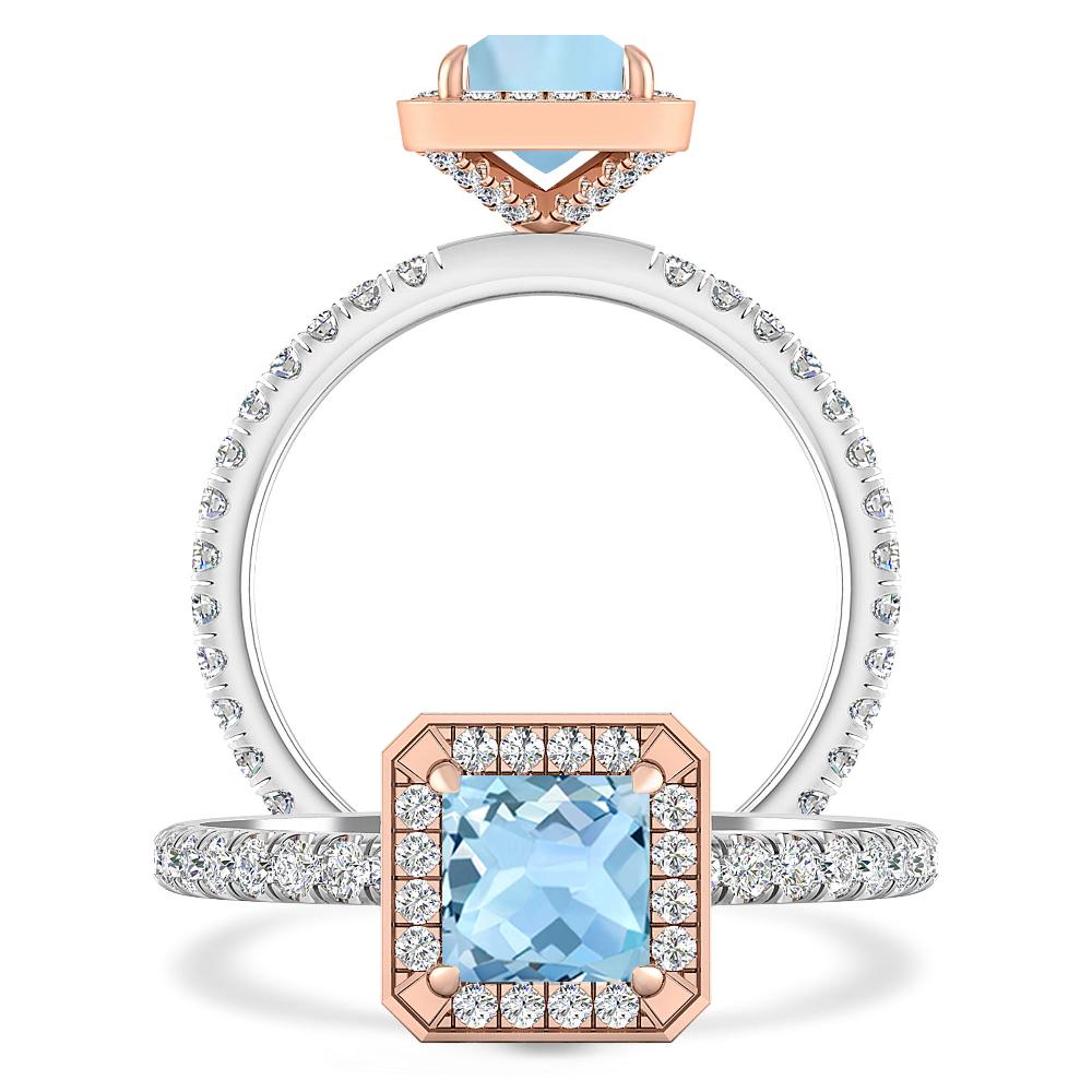 White Gold - Aquamarine