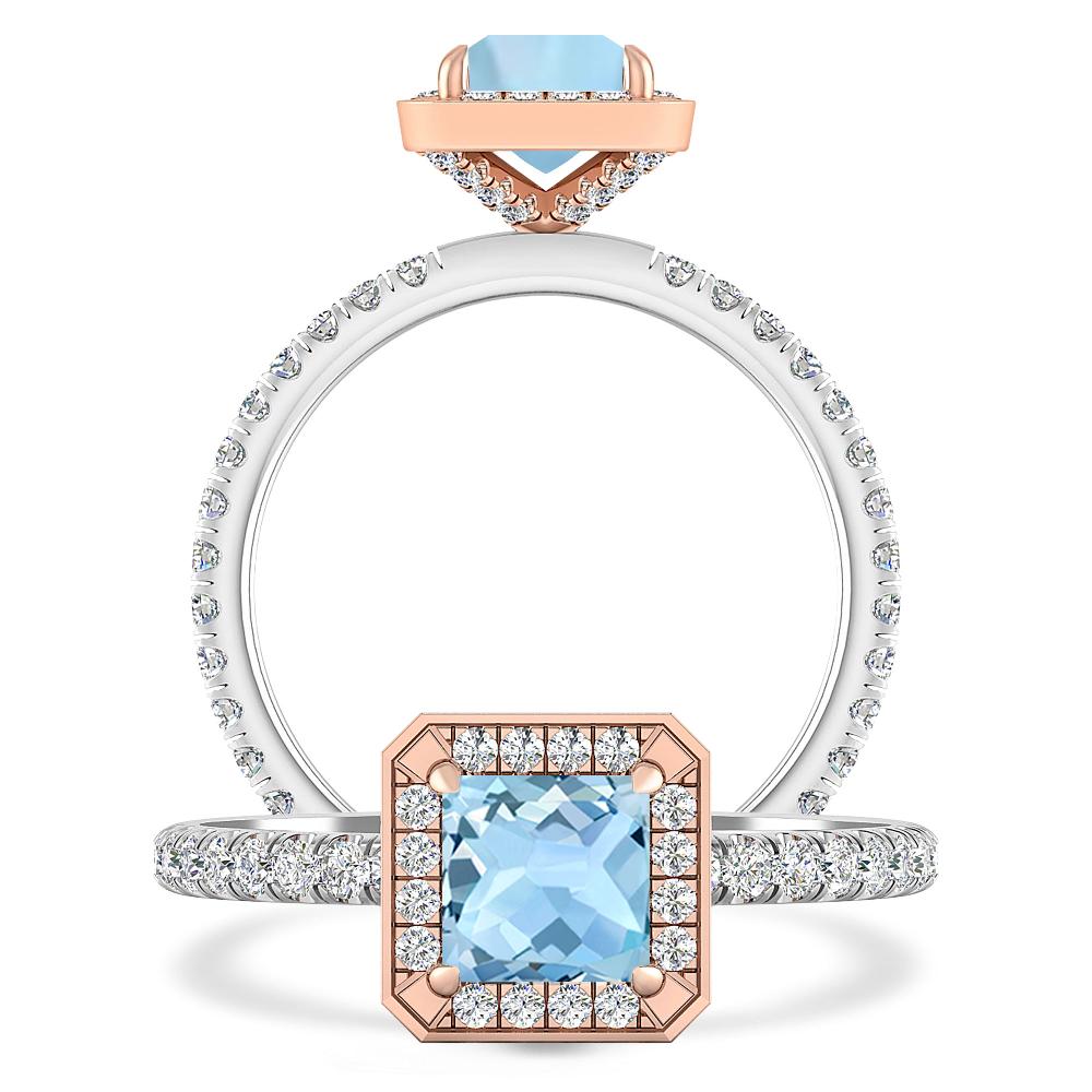 White Gold - Aquamarine