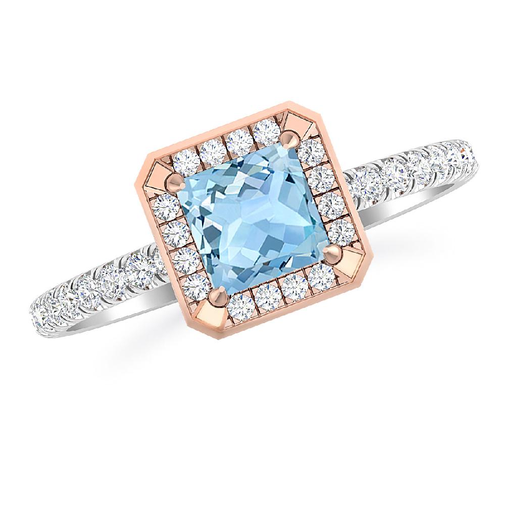 White Gold - Aquamarine