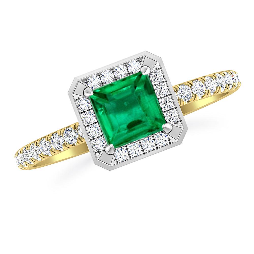 Yellow Gold - Emerald