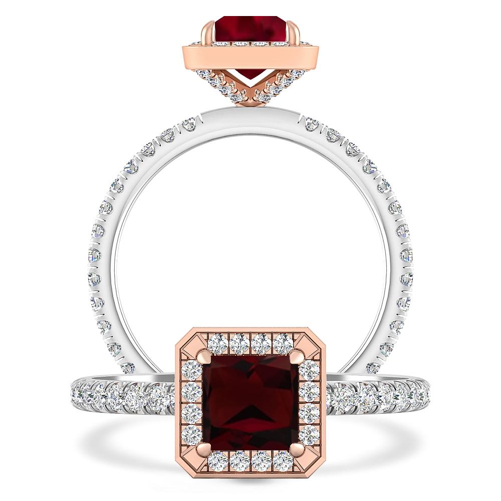 White Gold - Garnet