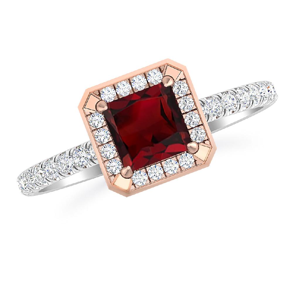 White Gold - Garnet