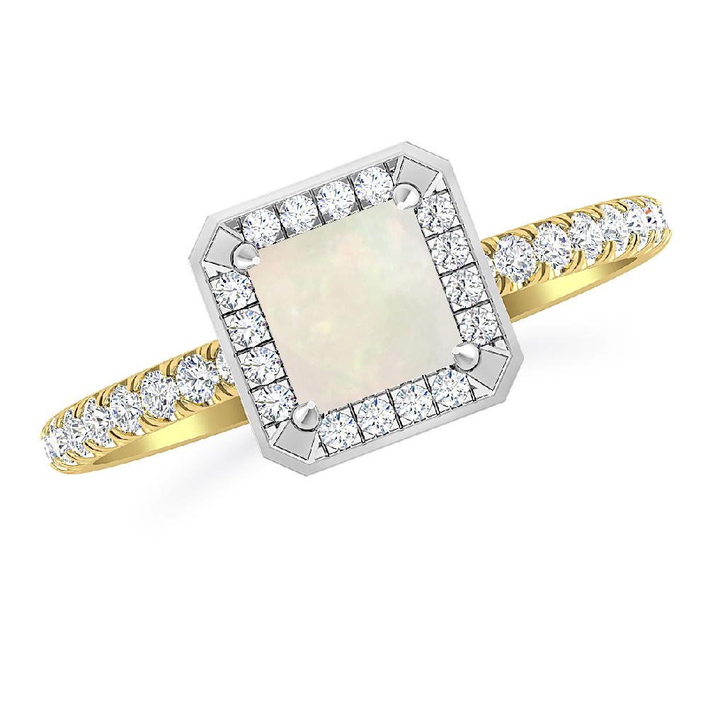 Yellow Gold - Opal