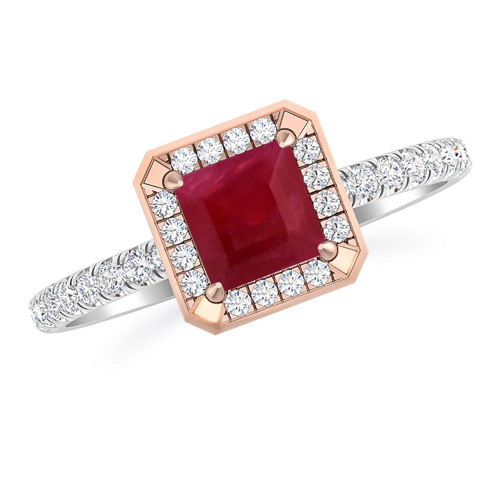 White Gold - Ruby