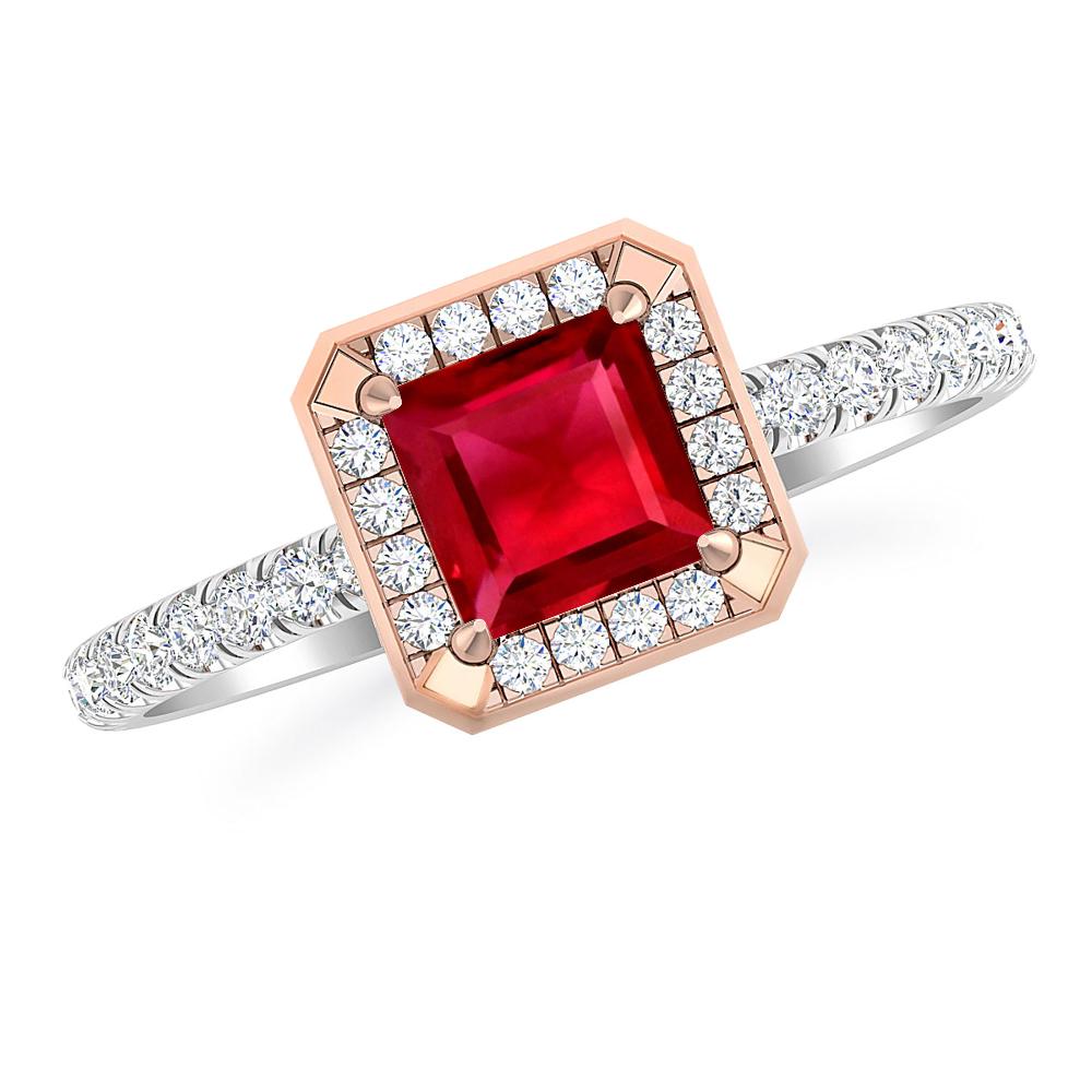 White Gold - Ruby