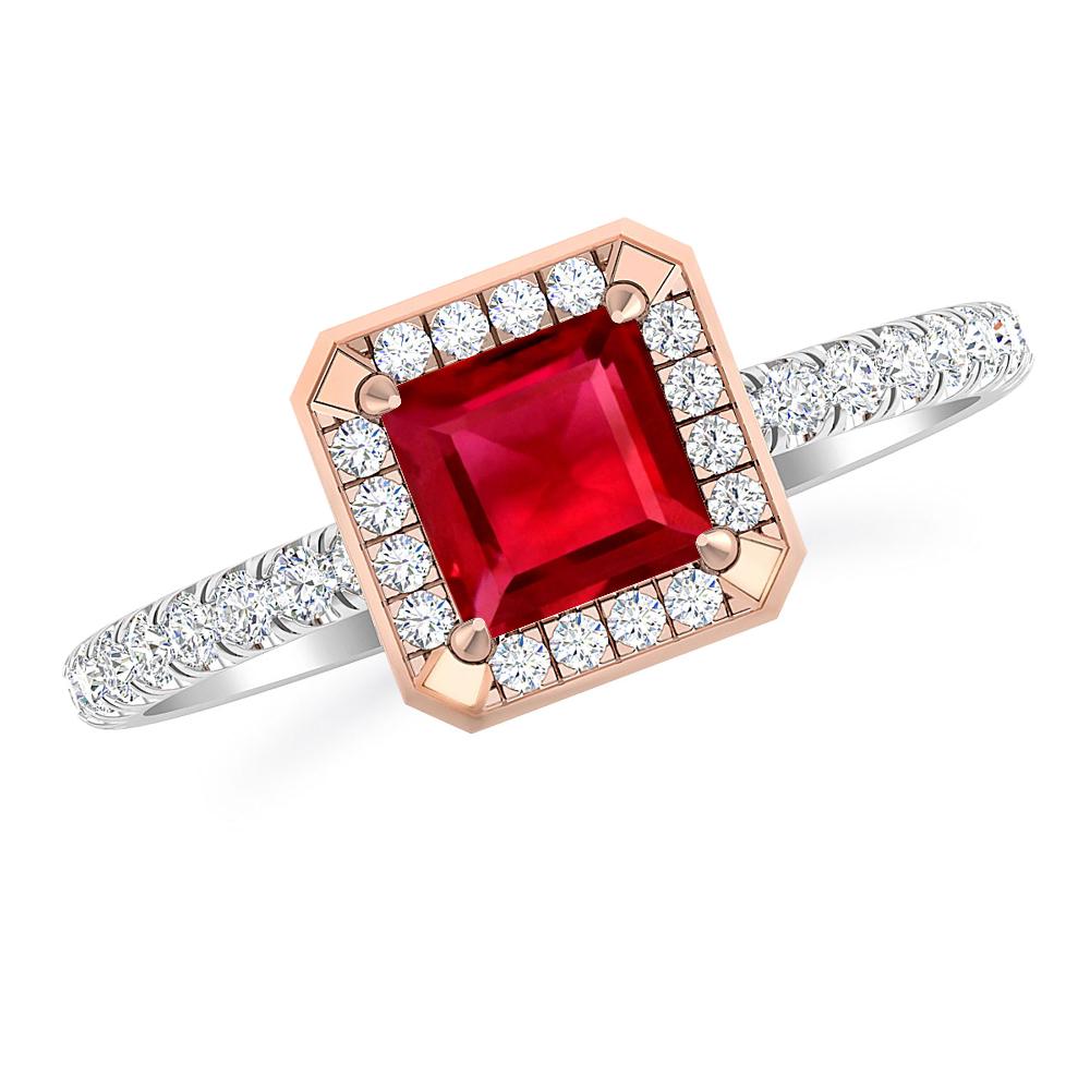 White Gold - Ruby