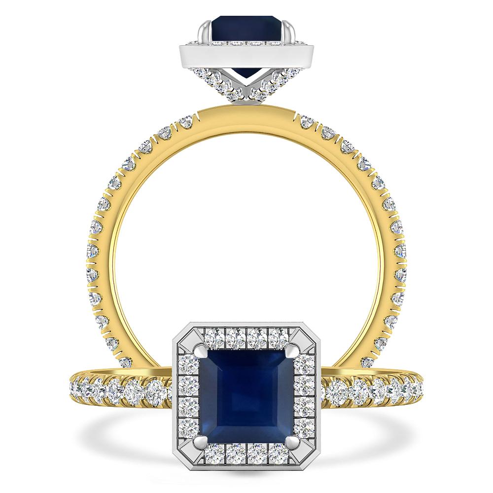 Yellow Gold - Sapphire