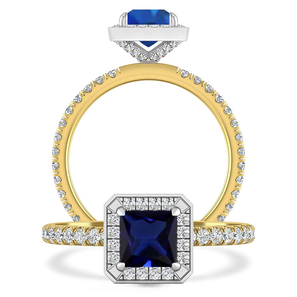 Yellow Gold - Sapphire