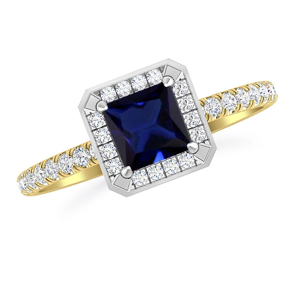 Yellow Gold - Sapphire