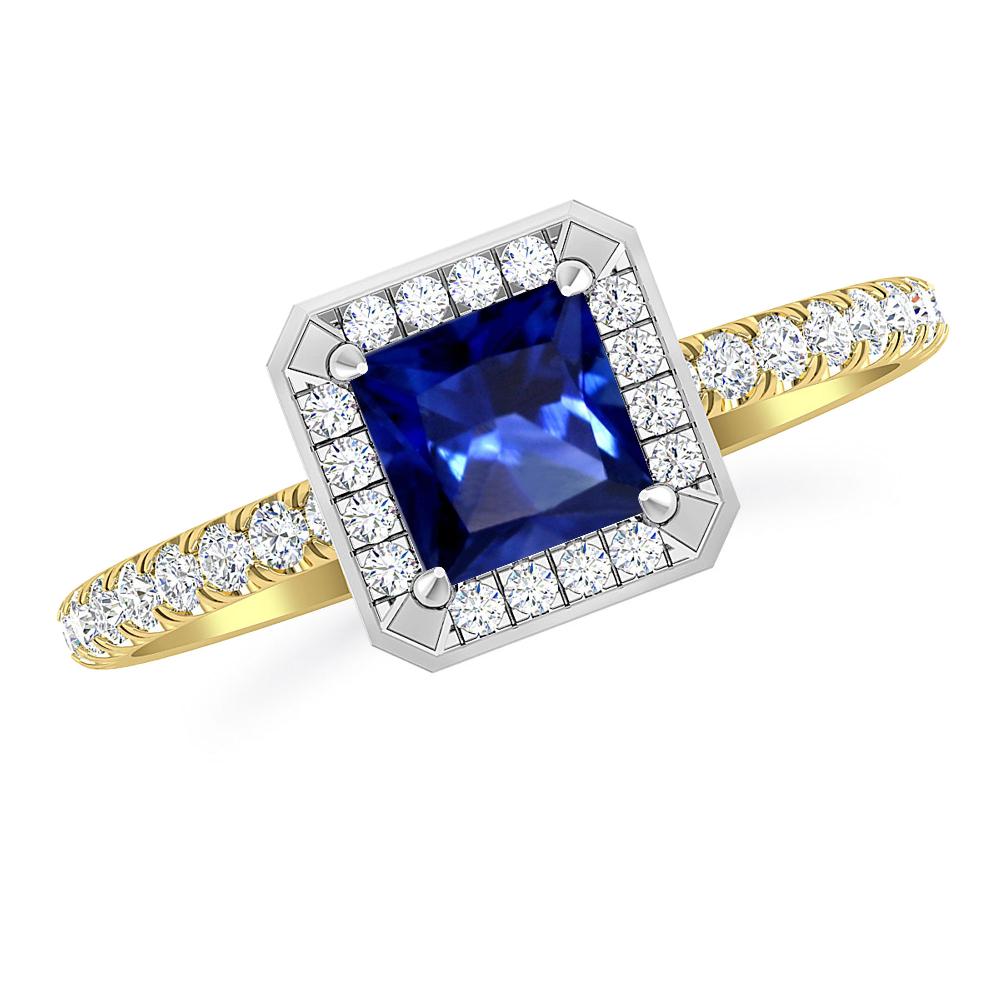 Yellow Gold - Sapphire