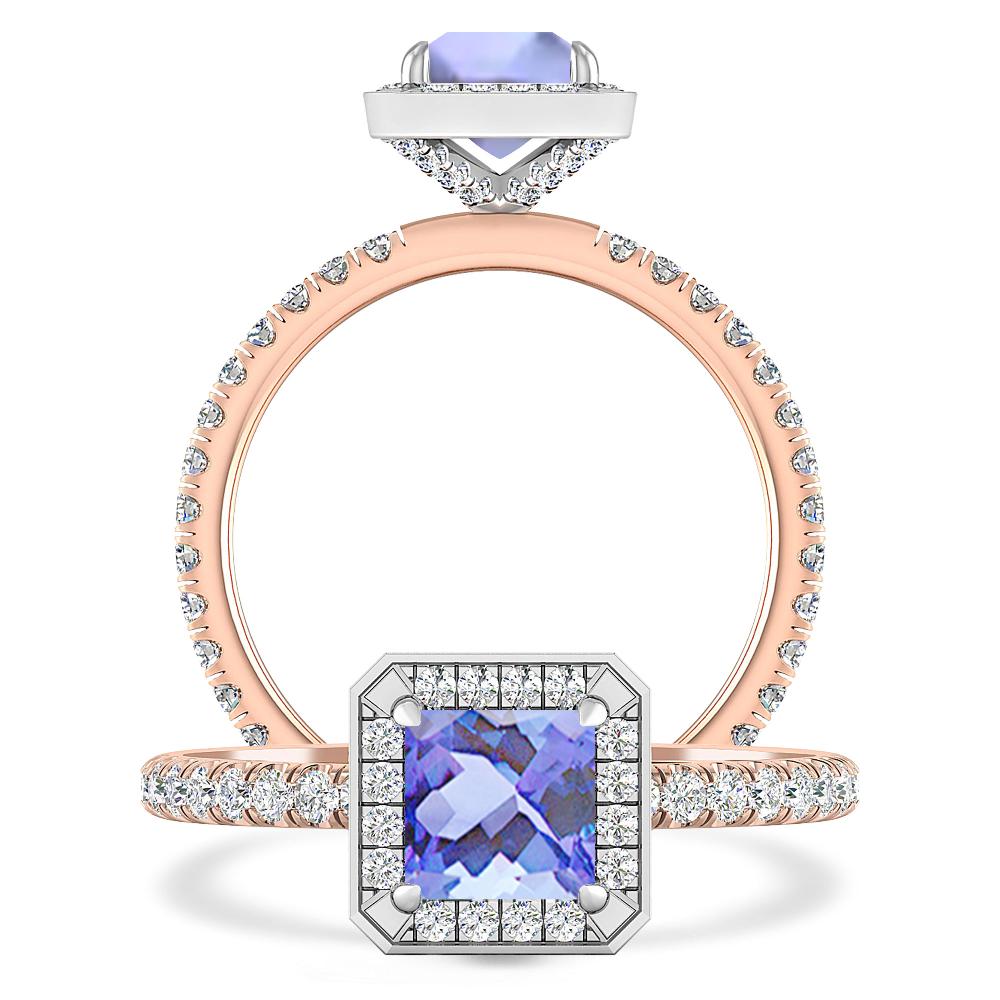 Rose Gold - Tanzanite