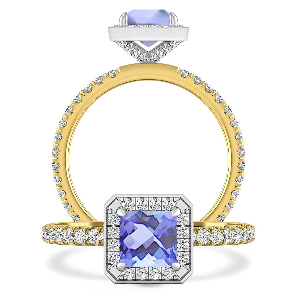 Yellow Gold - Tanzanite