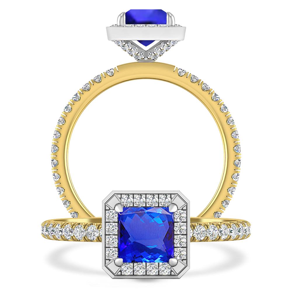 Yellow Gold - Tanzanite