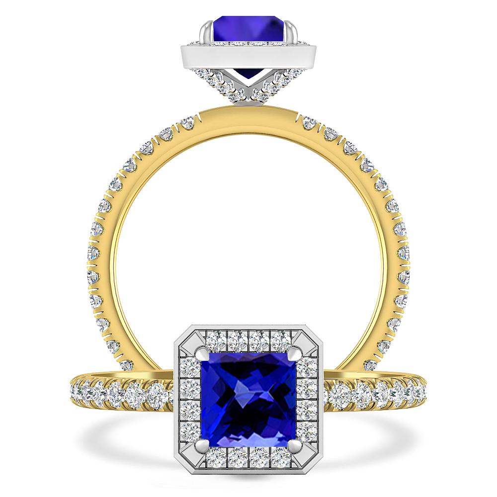 Yellow Gold - Tanzanite