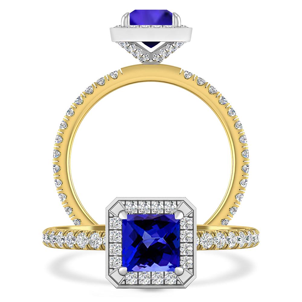 Yellow Gold - Tanzanite