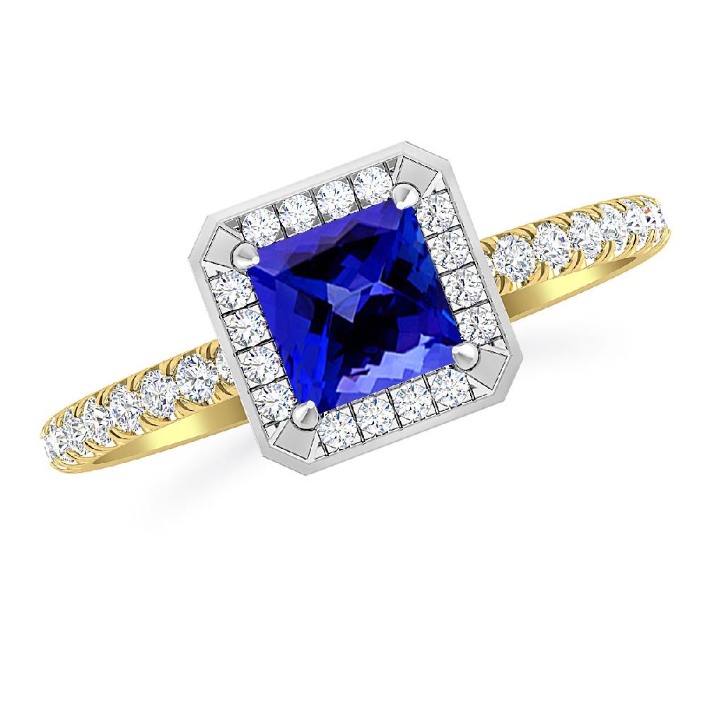 Yellow Gold - Tanzanite