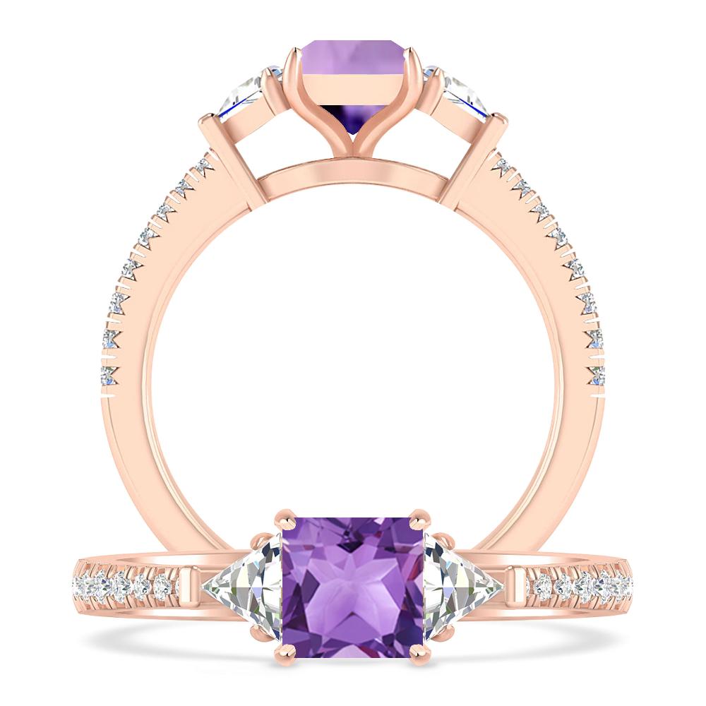 Rose Gold - Amethyst