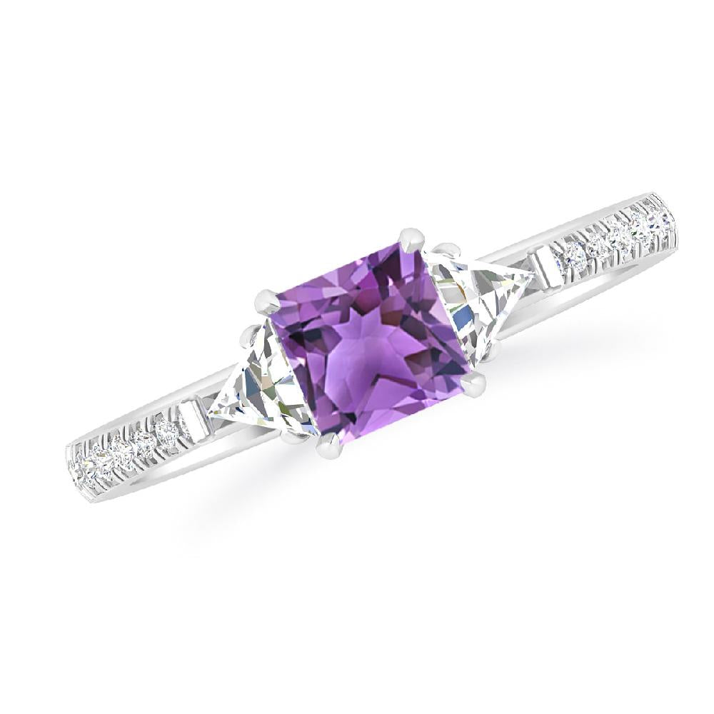 White Gold - Amethyst