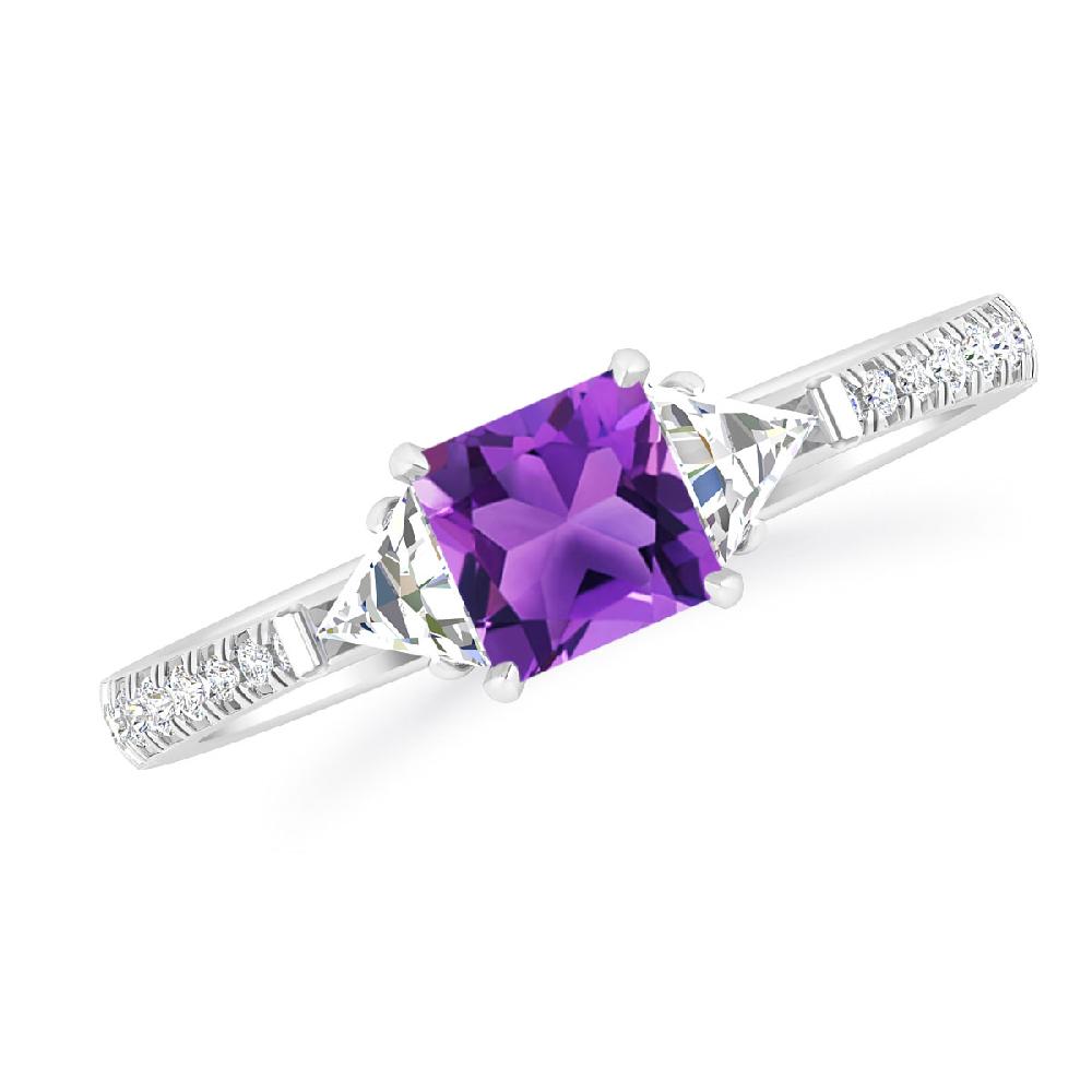 White Gold - Amethyst