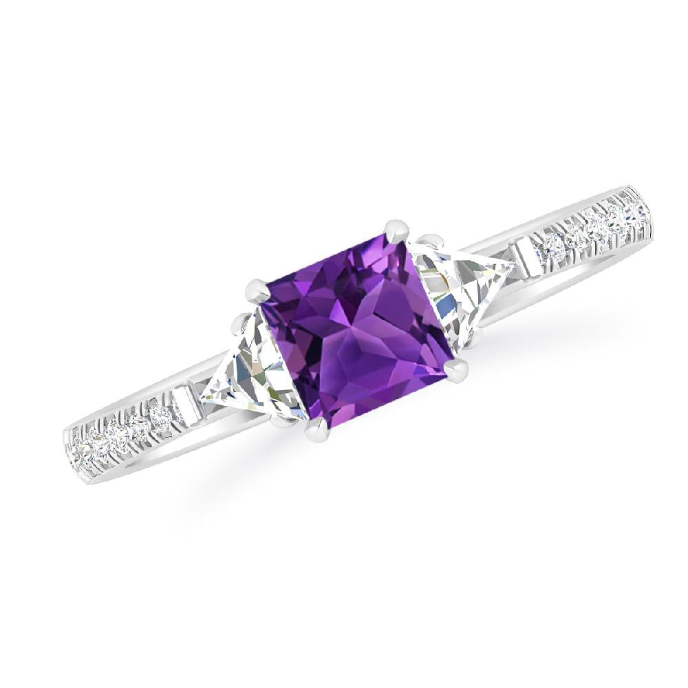 White Gold - Amethyst