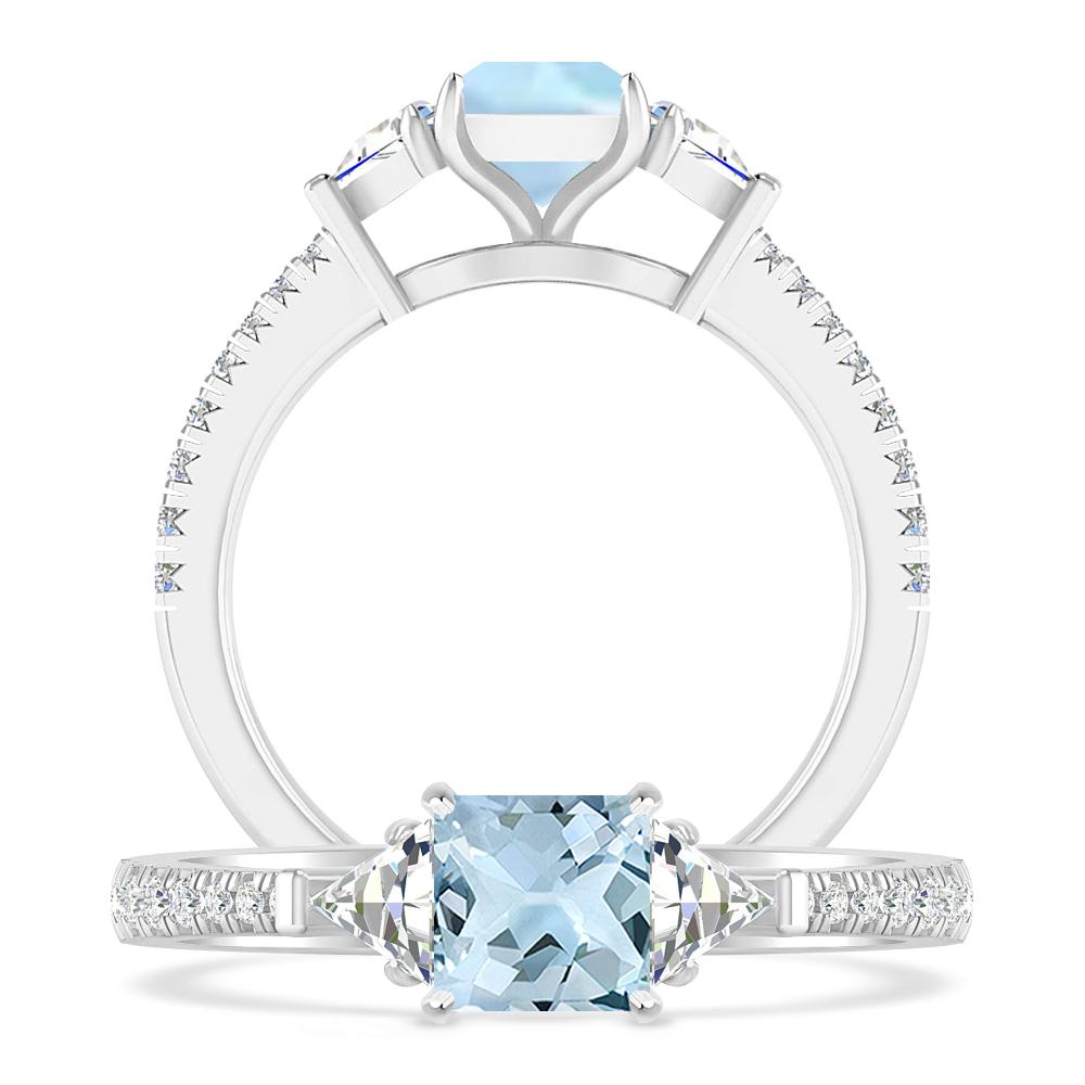 White Gold - Aquamarine