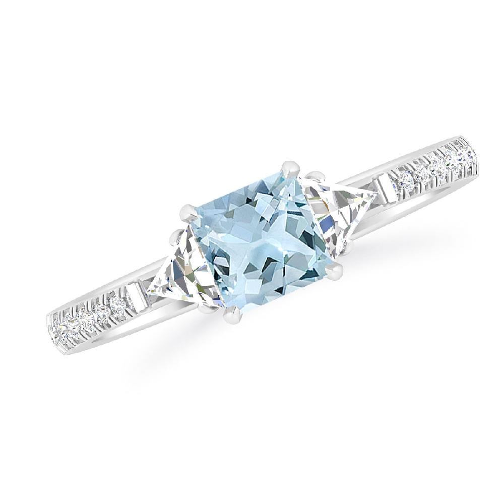 White Gold - Aquamarine