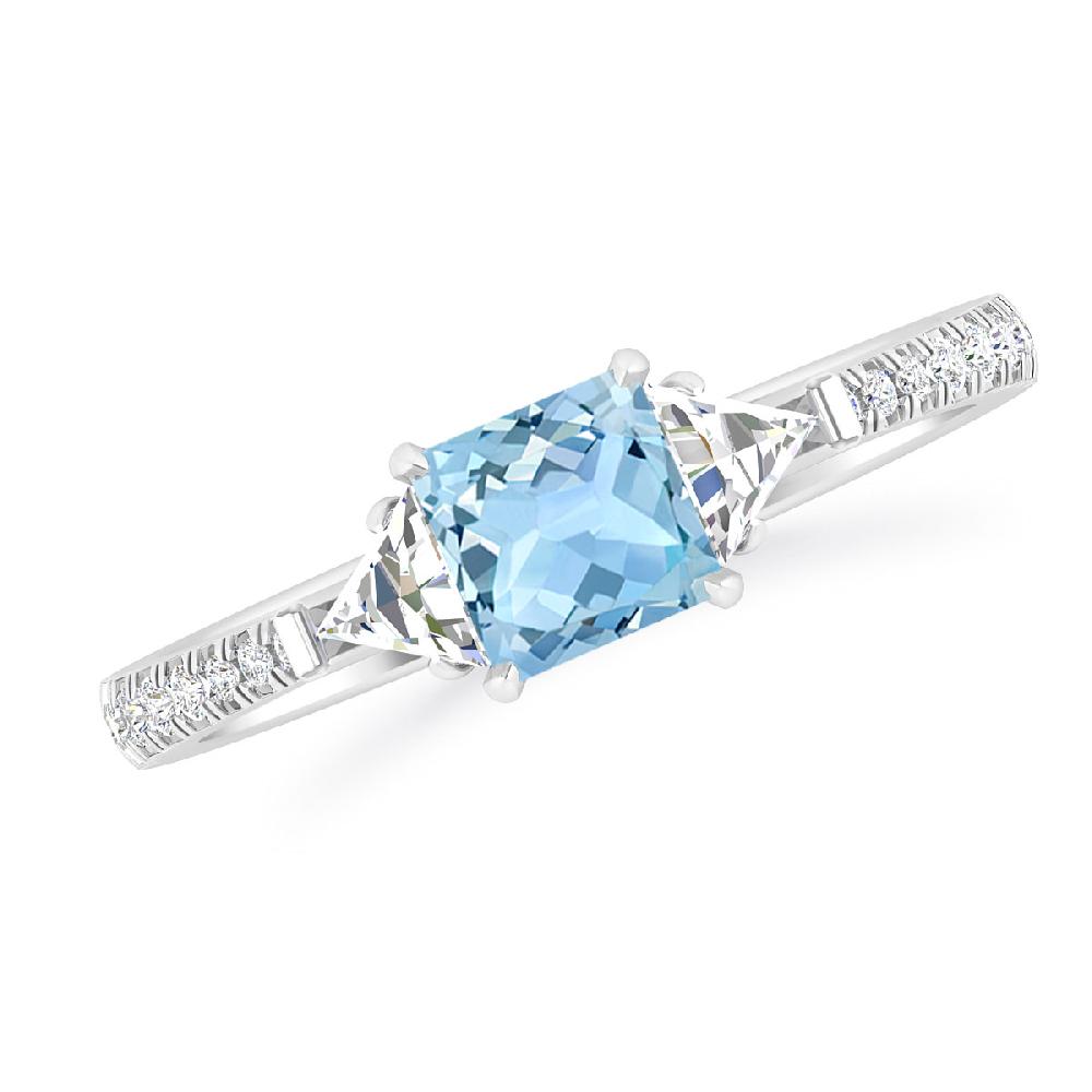 White Gold - Aquamarine