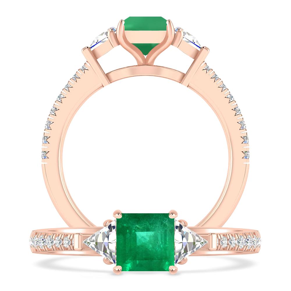 Rose Gold - Emerald