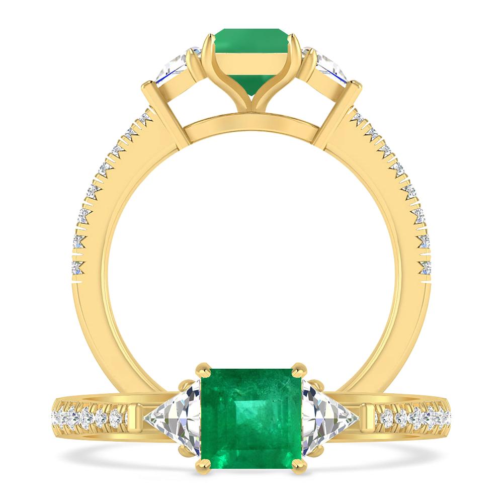 Yellow Gold - Emerald