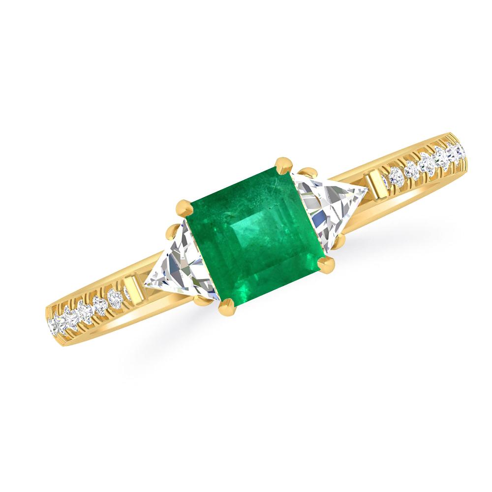 Yellow Gold - Emerald