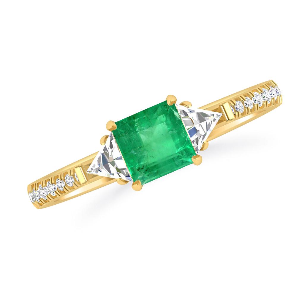 Yellow Gold - Emerald