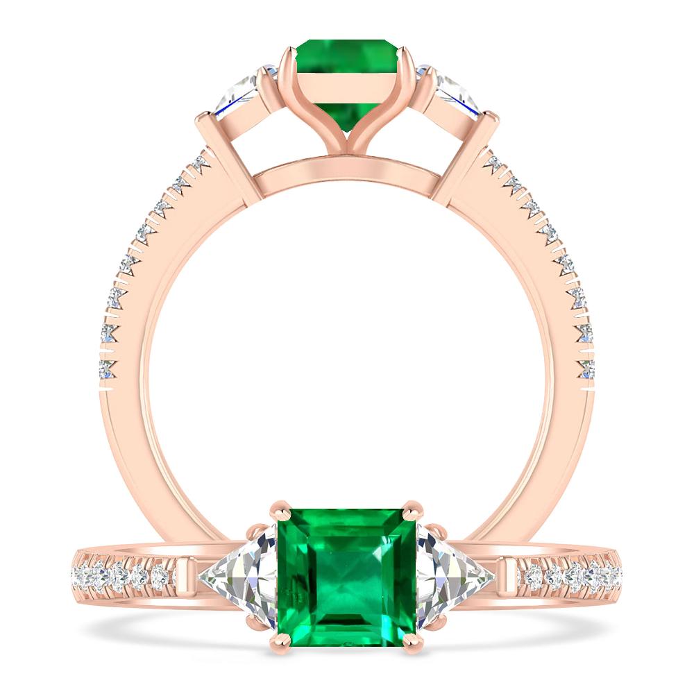 Rose Gold - Emerald
