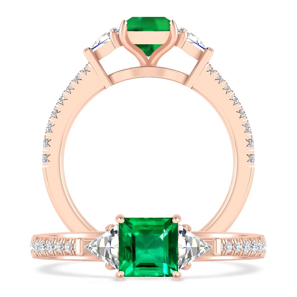 Rose Gold - Emerald