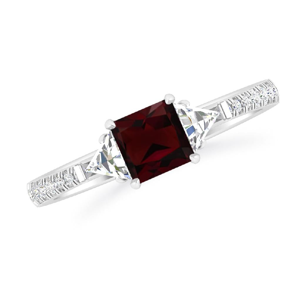 White Gold - Garnet